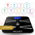 thumbnail image 4 of INEVIFIT BODY-ANALYZER SCALE, Highly Accurate Digital Bathroom Body Composition Analyzer, Measures Weight, Body Fat, Water, Muscle, BMI, Visceral Fat & Bone Mass for 10 Users. 5-Year Warranty - Black, 4 of 9