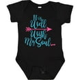thumbnail image 3 of Inktastic It is Well with My Soul Pink Arrow Boys or Girls Baby Bodysuit, 3 of 5