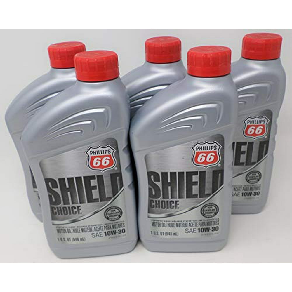 Phillips 66 10W30 Shield Choice Oil Quart 1081431 (Pack of 5) Walmart