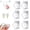 (6pcs), variant on Universal Adhesive 360° Rotating Hanging Ring Without Drills Hook Hangers, No Drilling Strong Adhesive Hook, Curtain Rod Holder and Towel Bar Bracket, for Bathroom Cabinets(2pcs)