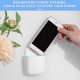 thumbnail image 3 of TOPBATHY 3pcs Wall-mounted Storage Box Multifunctional Cell Phone Charging Rack Hanging Storage Container (White), 3 of 3