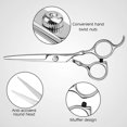 thumbnail image 2 of Hair Cutting Scissors Professional Home Haircutting Barber/Salon Thinning Shears Kit with Comb and Case for Men/Women (Silver), 2 of 7