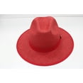 thumbnail image 4 of Bruno Capelo Men's Red/Green Wide Brim Straw Fedora Kingdom Collection KI-507, 4 of 4