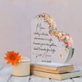 thumbnail image 2 of Personalized mother of the bride gift from daughter, wedding gift for mom on the wedding day, mom and daughter heart acrylic plaque, 2 of 2