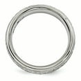 thumbnail image 2 of Edward Mirell Titanium Brushed & Polished Hammered 7mm Band Size 9, 2 of 4