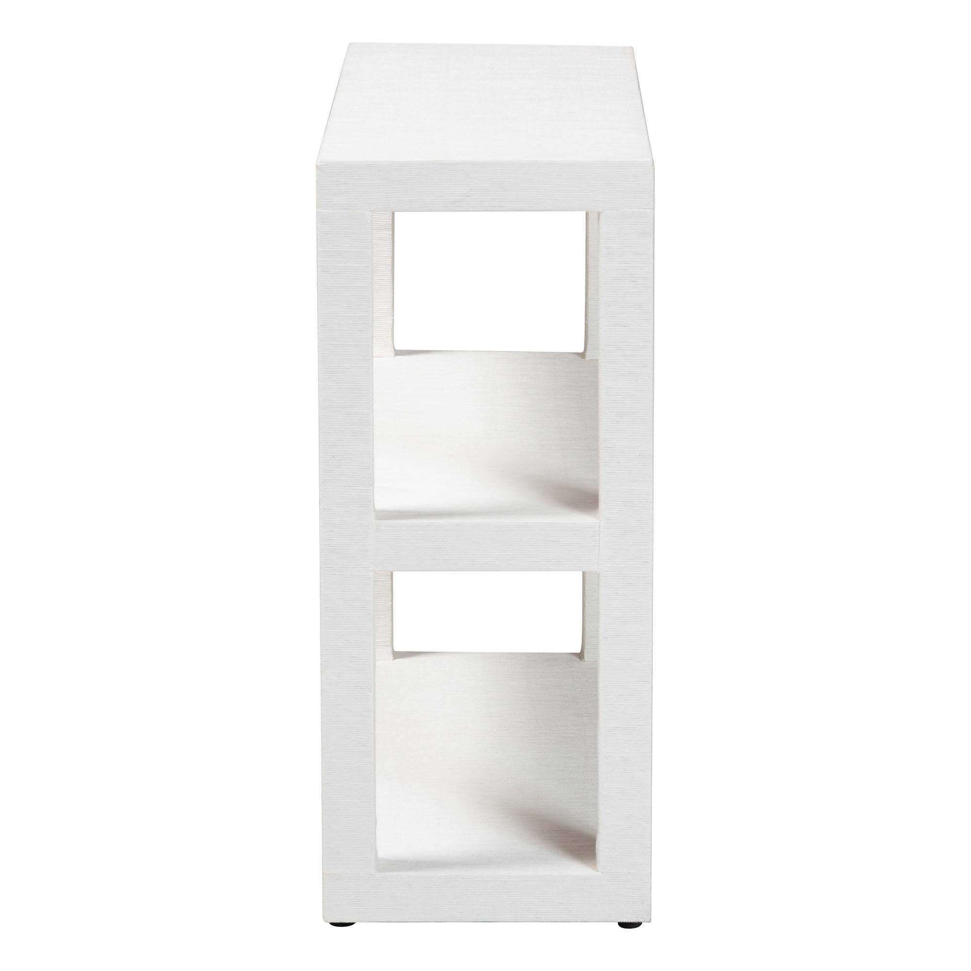 bali & pari Oaklynn Modern Luxe Bookshelf, 3-Tier, White