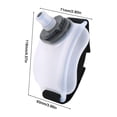 thumbnail image 3 of YOPTOP 200ml Running Mini Water Cup Hydration Pack Soft Flask Drinkware (Black),white,200ml, 3 of 9