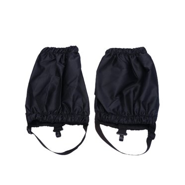 SHISUYAN Guêtres à Treillis en Diamant Guêtres de Cheville pour la Neige Guêtres de Cheville de Grande Taille pour la Randonnée en Plein Air Guêtres de Cheville Légères Couvre-Pieds Réglables pour la Randonnée et l'Escalade (Noir)