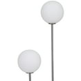 thumbnail image 4 of DecMode 31" 2 Light Orb Silver Table Lamp with White Glass Shade, 4 of 9