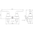 thumbnail image 4 of Dura Faucet DF-SA100LH-CP RV Shower Faucet Valve Diverter with Winged Levers (Chrome), 4 of 8