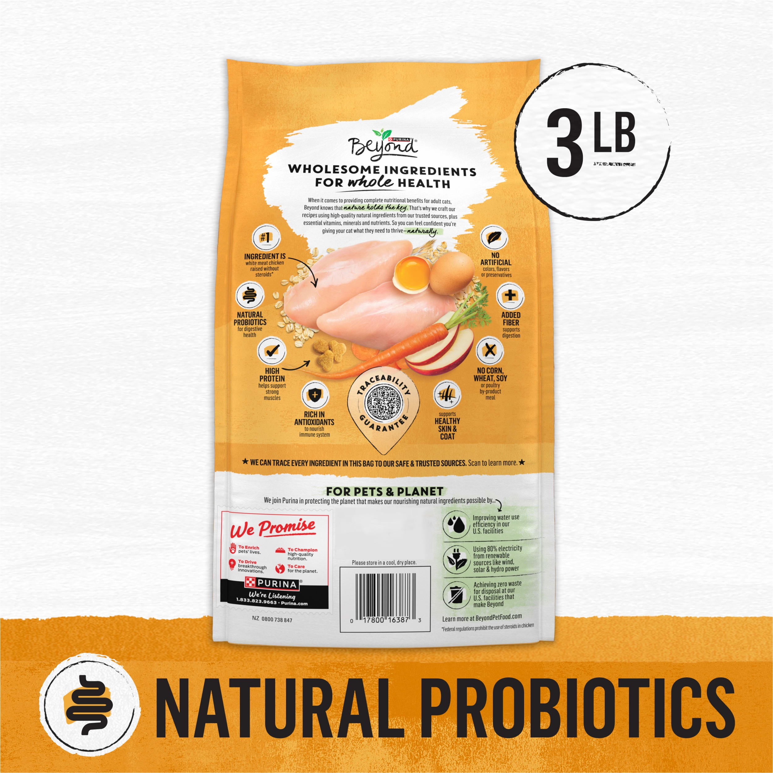 Purina Beyond High Protein Dry Cat Food Natural Wholesome Ingredients White Meat Chicken Whole Oat Meal Recipe Walmart