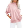 thumbnail image 2 of 2023 Chandail en Molleton Mode pour Femmes 50 % de Réduction Liquidation Mode Décontractée Couleur Unie avec Poche, 2 of 6