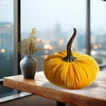 thumbnail image 5 of Artificial Velvet Pumpkins Fall Harvest Decor Fabric Foam Pumpkins for Thanksgiving Halloween Table Centerpieces Wedding Farmhouse Autumn Home Decor, 5 of 7