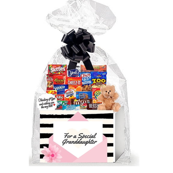 For a Special Granddaughter Thinking of You Cookies, Candy & More Care Package Assortment Variety Gift Box Bundle Set