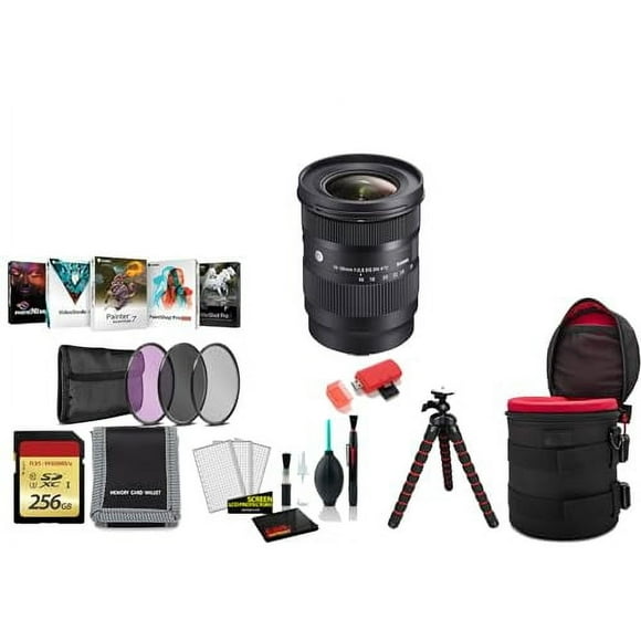 Sigma 16-28mm f/2.8 DG DN Objectif Contemporain (Sony E) Format Plein Cadre 206965 - Ensemble avec Carte Mémoire 256 Go + Trépied + Trousse de Filtres et Plus