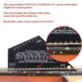 thumbnail image 4 of Guitar Guitar String Action Gauge Black Triangle Electric Guitar Leveling Gauge String Height Fret Rocker 1mm Thickness Stainless Steel Guitar Setup Luthier Tools for Electric, 4 of 6