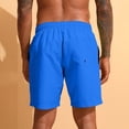 thumbnail image 4 of Men's Gym Workout Shorts with Mesh Liner Quick Dry Athletic Shorts 5 Inch Lightweight Sports Running Shorts with Pockets Blue, 4 of 9