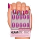 thumbnail image 1 of Press On Nails Glamnetic Berry Fizz - Pantalón corto ovalado, color magenta, 1 of 6