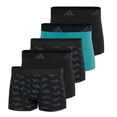 thumbnail image 1 of adidas Pack de 5 Calzoncillos Bóxer Hombre, Algodón Active Flex, Logotipo Negro/Verde S (Small), 1 of 6