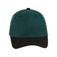 thumbnail image 2 of Two-Tone  Adjustable Baseball Cap, Green Black, 2 of 2