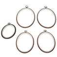 thumbnail image 3 of Embroidery Hoops, Oval Frame Embroidery Frame Cross-Stitch Hoop Ring, Stitching Silk Painting, 3 of 7