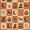 ARH81796-SPOOK, variant on GENIMO 2'x3' Halloween Doormat, Washable Non Slip Soft Vintage Witch Outdoor Door Mat for Front Door Covered Porch Patio Entryway, Burnt Amber