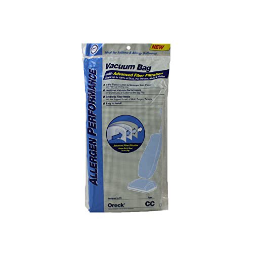 Replacement Part For Oreck Type CC HEPA Cloth Upright Filter Bags