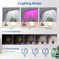 thumbnail image 3 of Luz LED de cultivo iPower 21 de espectro completo para plantas de interior, paquete de 2, 3 of 7