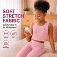 thumbnail image 3 of Essenclo Girls Athletic Crop Tank Tops, 3 Pack, Stretch Tops for Dance, Gymnastics, Yoga & Activewear, 3 of 6