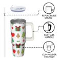 thumbnail image 3 of 30oz Christmas Ornaments Tumbler with Handle and Straw Leak Proof Stainless Steel Cup Holiday Gift for Travel Home, 3 of 5