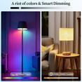 thumbnail image 3 of LED Smart Light Bulbs, Color Changing Dimmable & Timing Smart WiFi and Bluetooth Bulb, Compatible with Alexa and Google Assistant, RGBWW A19, 9W 800 Lumens, Music Sync, Voice Control (2 Pack), 3 of 5