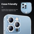 thumbnail image 3 of PINHEN  for iPhone 13 Pro - iPhone 13 Pro Max Camera Lens Protector, 9H Tempered Glass Camera Cover Screen Protector Metal Individual Ring for iPhone 13Pro 6.1 inch iPhone 13 ProMax 6.7 inch, 3 of 7