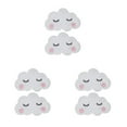 thumbnail image 4 of Guardoinrt 2pcs Cute Smiling Clouds For Decorative Wall Stickers Cloud Wall Boards ABS 3d Wall Board Easy To Install type 2 3Set, 4 of 6