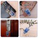 thumbnail image 3 of 2 uds búho mal de ojo en forma de llavero colgante búho llavero colgante mal de ojo bolsa colgante Decoración, 3 of 8