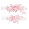 thumbnail image 1 of Product Category Knee Sleeve 2 Smart Bridal Garters Set with Elastic Lace Design for Wedding Day Use, 1 of 8