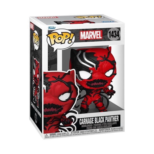 Figura de acción Funko Pop! ¡Pantera Negra carniceada por Marvel!