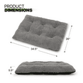 thumbnail image 3 of Magshion Dog Bed Large Cushion Pillow Pet Bed, 34.5" Short Plush Rectangle and Washable, Dark Gray, 3 of 10