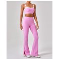 thumbnail image 3 of Conjunto de 2 piezas de yoga de una pieza ajustado para mujer con realce de cadera color rojo INS Network 2024, 3 of 5