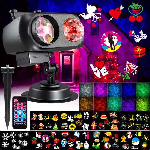 Proyector de luces navideñas Nazuwke 2024 con 72 patrones remotos