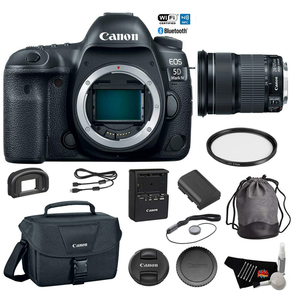 Canon EOS 5D Mark IV DSLR Camera + 24105mm Lens Starter