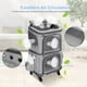 thumbnail image 3 of Mochila transportadora para mascotas HOVONO de doble compartimento con ruedas, 3 of 7