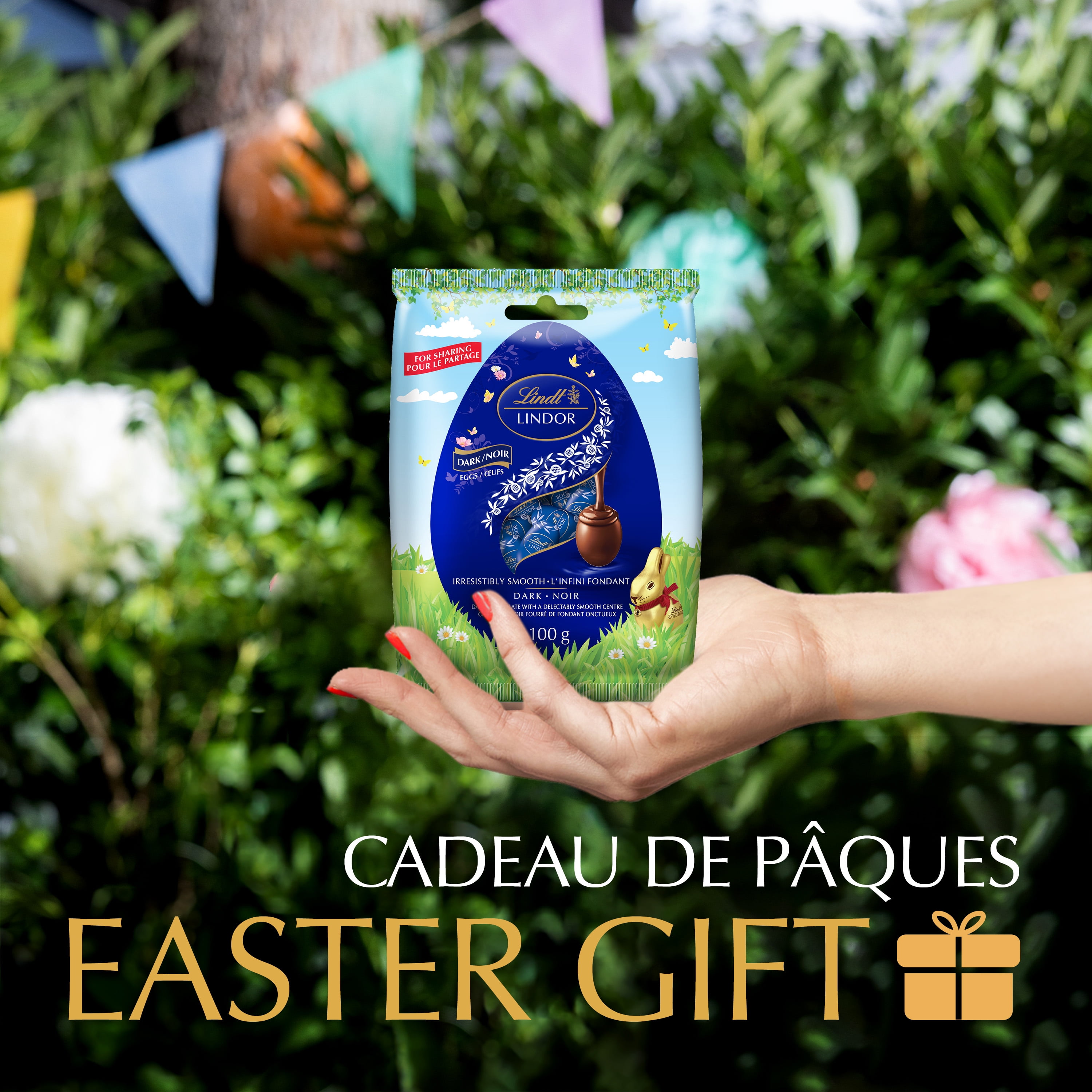 Lindt LINDOR Dark Chocolate Mini Eggs, 100g Bag, 100 g