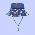 thumbnail image 4 of Sombrero de verano para niña y niño, accesorio de playa para el sol, cuerda de ala ancha, gorra de protección UV para bebé, niños pequeños, vacaciones, natación al aire libre, 4 of 4
