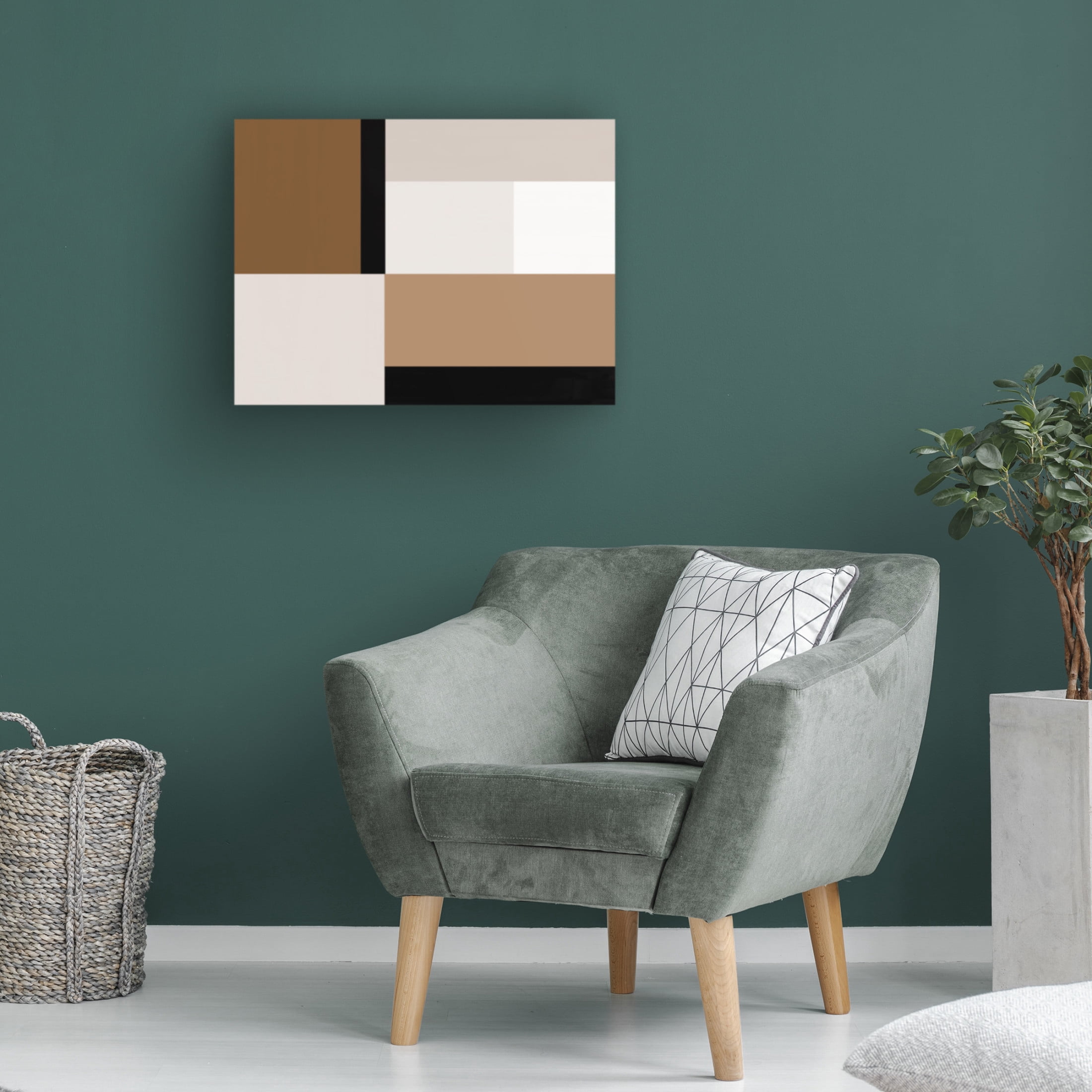 Trademark Fine Art June Erica Vess  Neutral Centerpoint I Canvas Wall Art