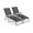 Black, variant on Biotree 2 Piece Patio Folding Chaise Lounge Chairs Recliner with 6-Level Backrest Stackable Patio Chair for Garden Backyard, Gray