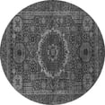thumbnail image 1 of Ahgly Company Indoor Round Abstract Gray Modern Area Rugs, 3' Round, 1 of 4