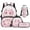Pink Cherry Blossom Rainbow Axolotl, variant on Bulopur Teen Boys 17 Inch Backpack Set 4 Piece Fire Water Basketball Print School Bookbag with Lunch Box, Water Bottle Holder and Pencil Case for Boys Aged 8-14 for Sports and Daily School Use