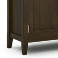 thumbnail image 5 of Simpli Home Acadian 51 inch Wide Solid Wood Transitional Entryway Storage Cabinet in Brunette Brown, 5 of 13