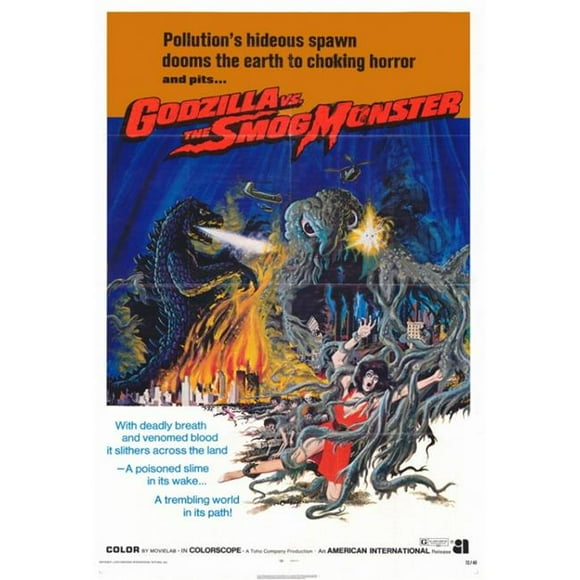 Posterazzi MOVAH6748 Godzilla Vs. Smog Monster Movie Poster - 27 x 40 in.