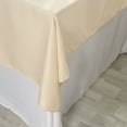 thumbnail image 2 of BalsaCircle 70" x 70" Square Polyester Tablecloth Beige, 2 of 7